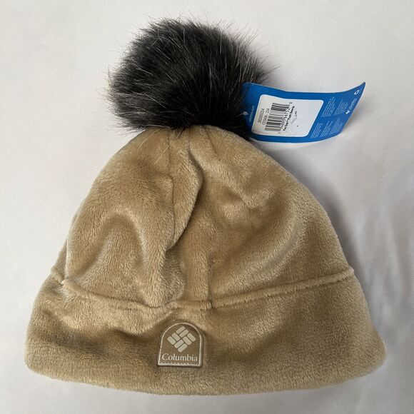 Columbia Accessories - Columbia Unisex Beanie Hat Fire Side Size S/M Plush Fleece Faux Fur Pom Pom